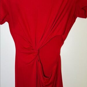 SHEIN Red Twist Detail Dress